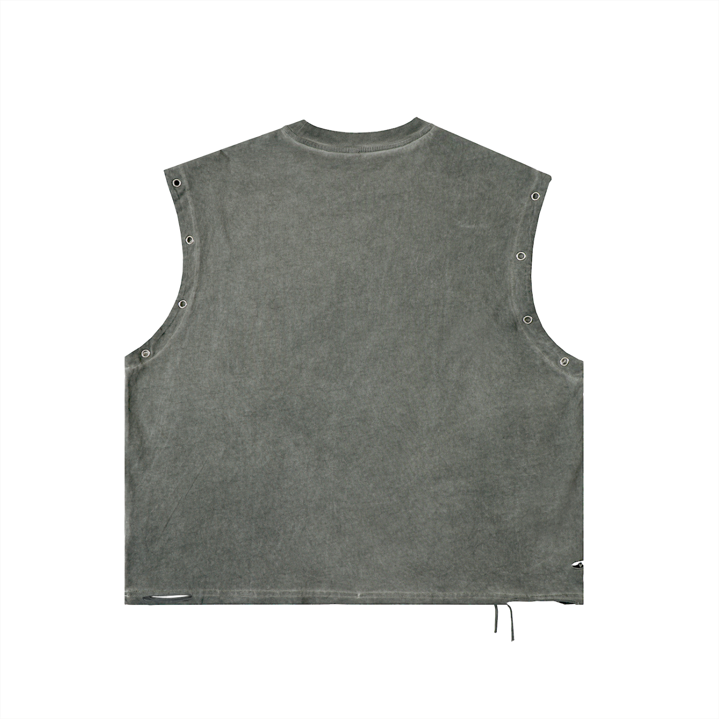 'Le Mirage' Washed Olive Sleeveless Tee