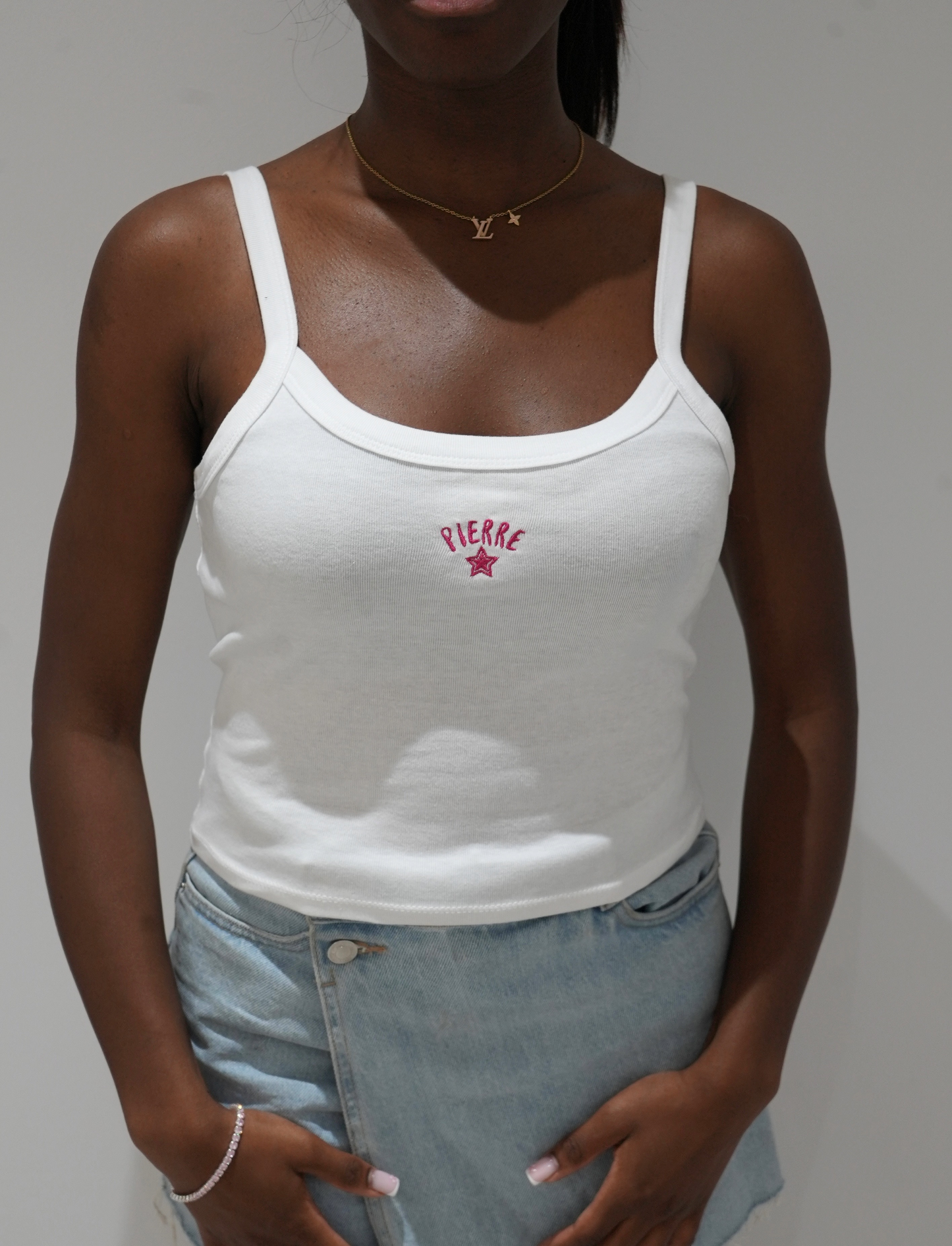 Pierre Double Star Women's Vest - White