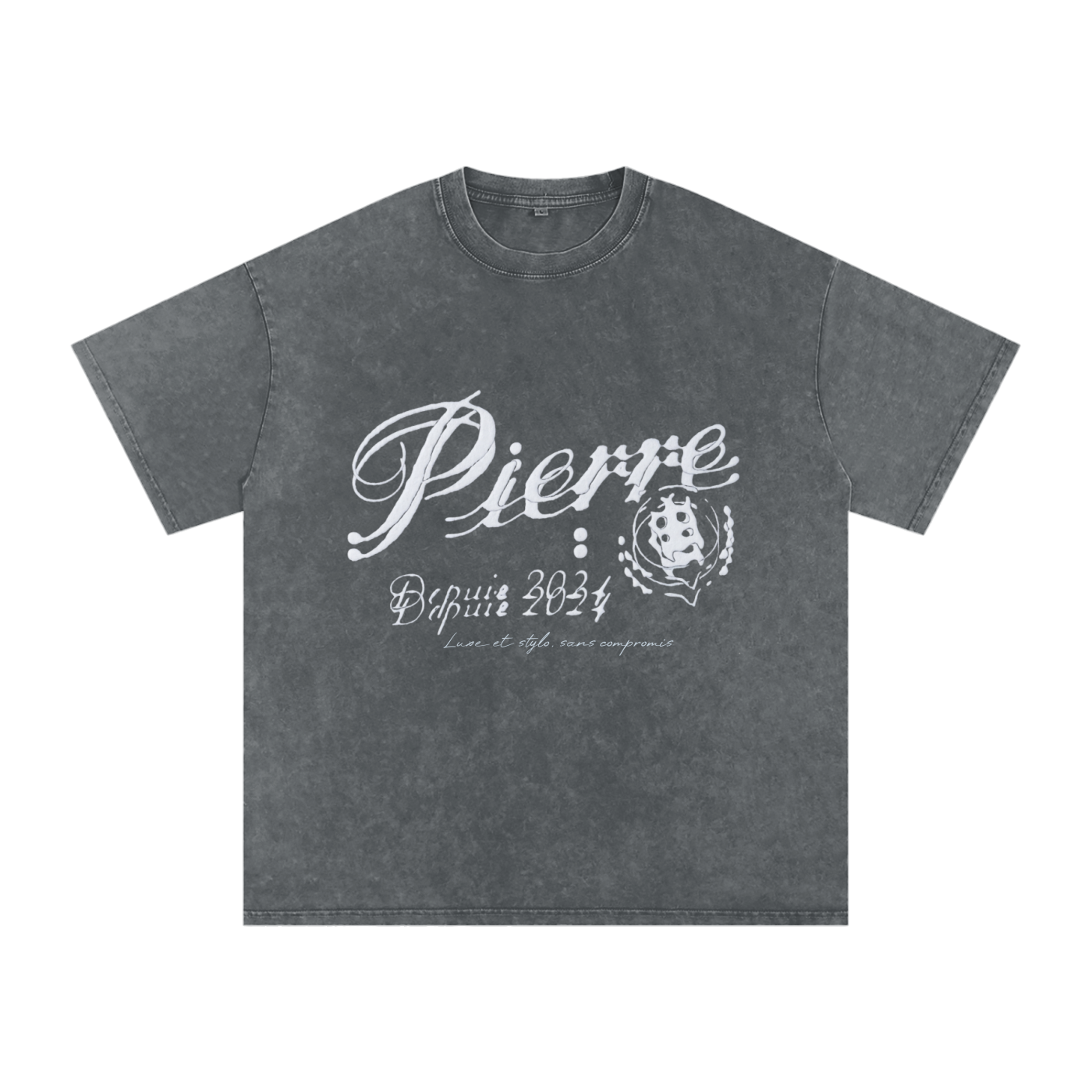 'Le Mirage' Washed Grey T-Shirt